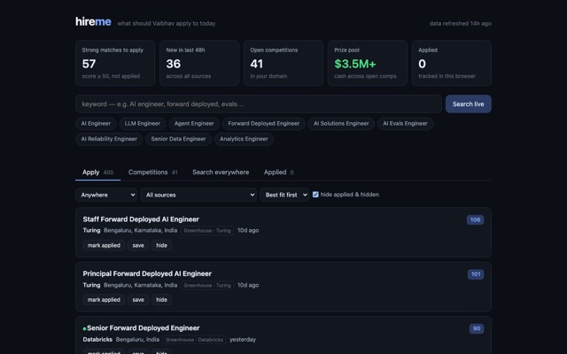 hireme preview