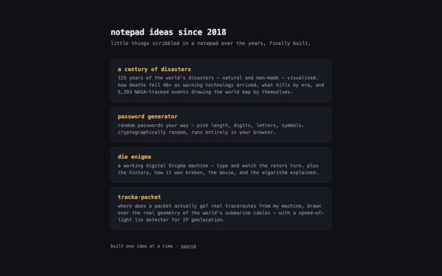 Ideas Notebook, 2018 preview